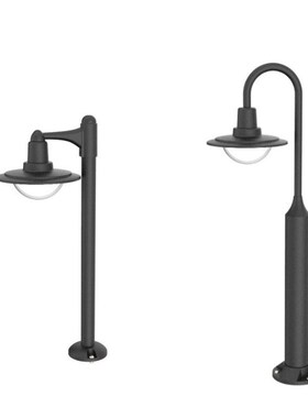 LED户外别墅酒店简约现代庭院灯外壳草坪灯外壳7W10W公园压铸灯壳