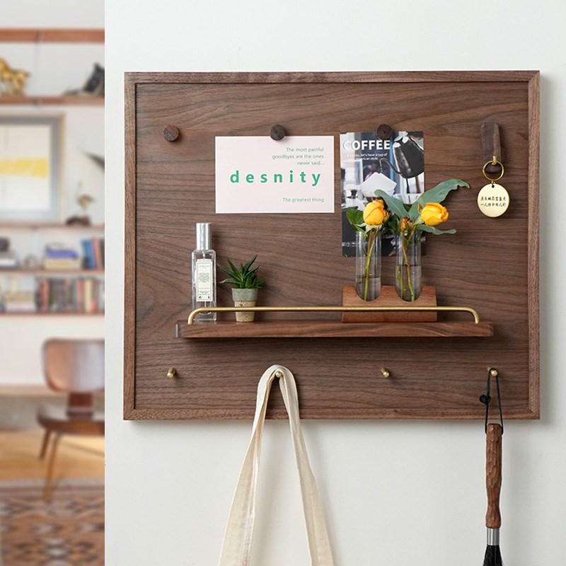 电表箱遮挡装饰挂衣架墙上壁挂式玄关入户进门钥匙收纳置物架子