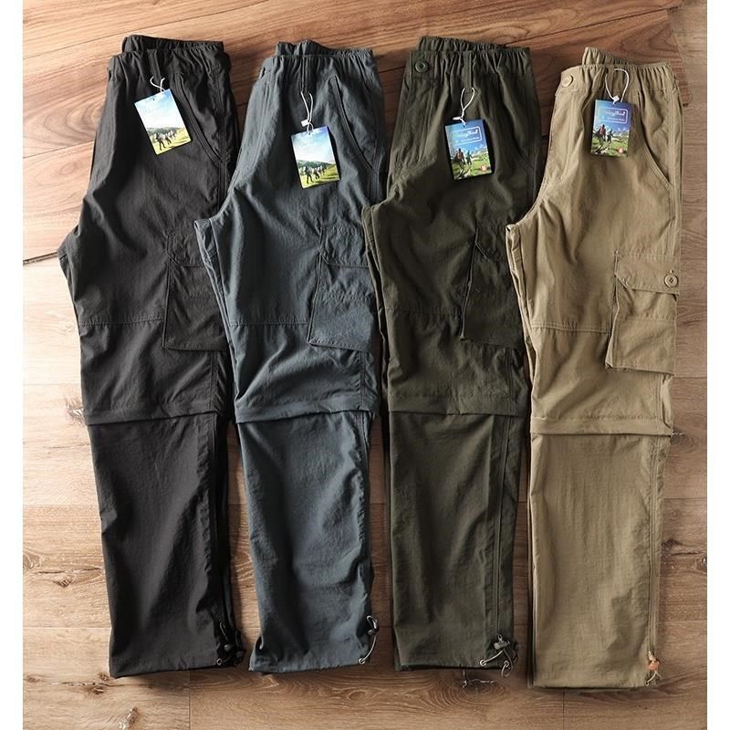 户外伐木工装!长短可卸多口袋工装休闲直筒收口裤直筒长裤男,男装,休闲裤,淘宝优惠券,粉丝福利购,淘宝优惠卷