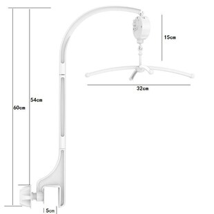 婴幼儿音乐旋转床头摇铃支架配件宝宝手推车夹式支架悬挂玩具A2型