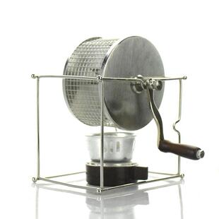 家用手摇烘豆机咖啡豆烘焙机小型不锈钢滚轮烘烤机coffee roaster
