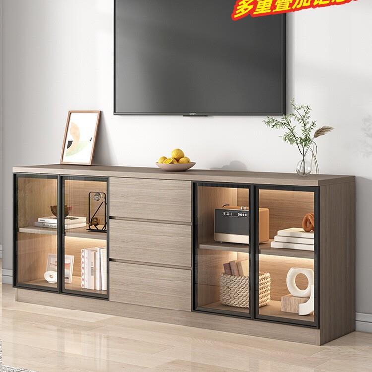 实木电视柜现代简约组合高柜客厅餐边柜小户型卧室储物柜高款地柜