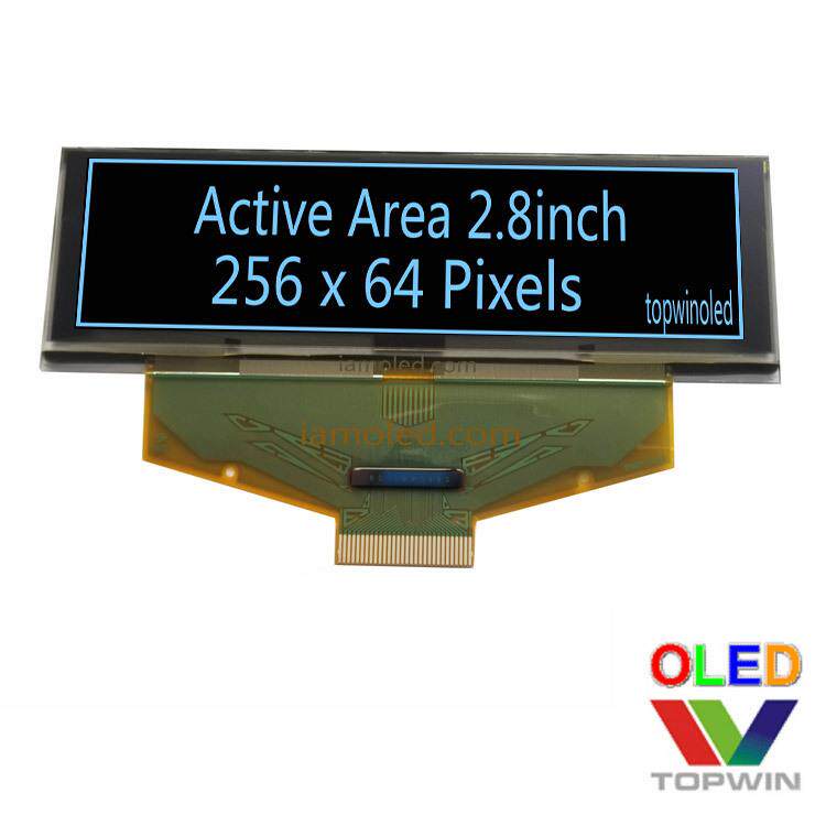 2.8寸oled液晶显示屏2.8寸蓝光UG5664ALBDF01驱动2.9英寸蓝色裸屏