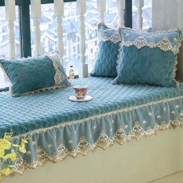 定做飘窗垫子窗台垫卧室四季欧式新款阳台垫榻榻米坐垫可机洗2021