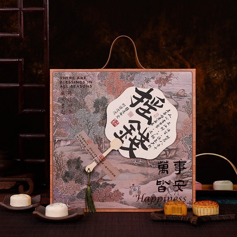 月饼盒国潮古风创意中秋节礼品包装盒D2024新款8粒蛋黄酥礼盒空盒