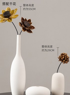 玄关装饰摆件电视柜n细高细长花瓶家居饰品客厅柜子干花艺术高级