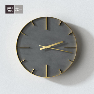 轻奢装 客厅北欧式 饰 简约z大气创意个性 觉一家用静音现代挂钟时尚