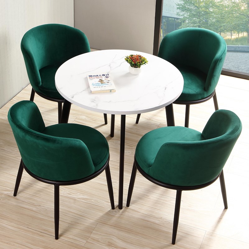 网红洽谈桌椅组合简约办公室店铺A会客接待阳台小圆桌北欧休闲餐