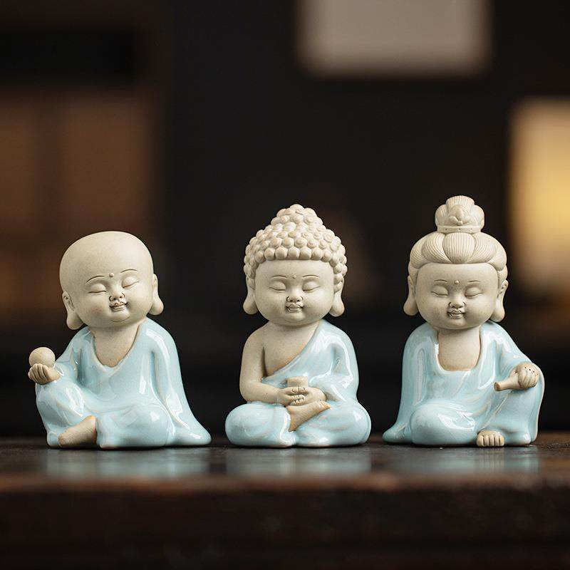 汝窑小如来茶宠摆件精品可养开片佛系茶室茶桌面装饰茶玩摆设,电子元器件市场,其它元器件,淘宝优惠券,粉丝福利购,淘宝优惠卷