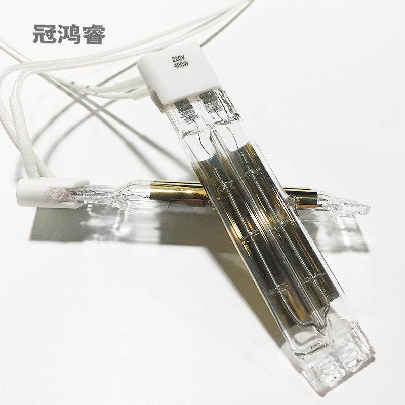 近红外线双管半镀金400W 112MM吹瓶机焊接机IR卤素红外线灯管