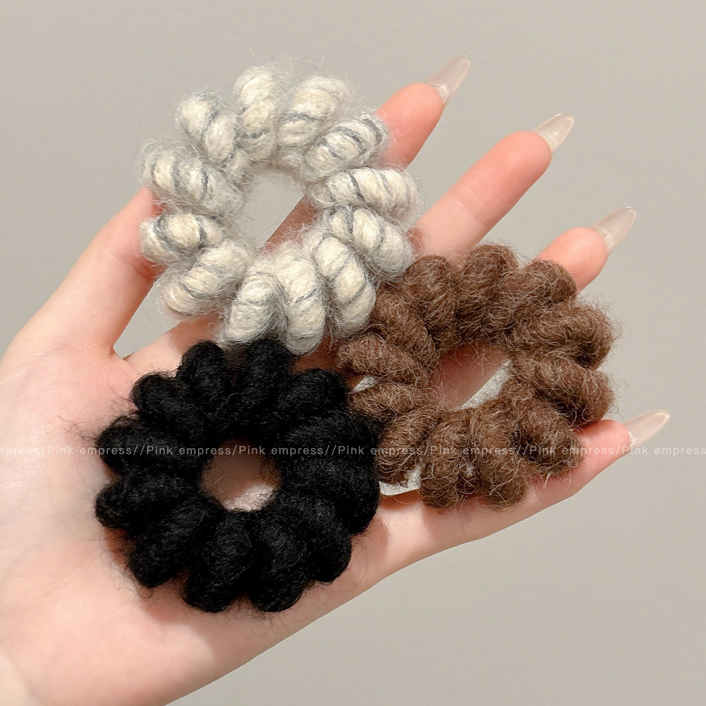 简约毛毛绒电话线发圈女秋冬高弹力扎马尾发绳不伤发耐用头绳发饰,饰品/流行首饰/时尚饰品新,发饰,淘宝优惠券,粉丝福利购,淘宝优惠卷