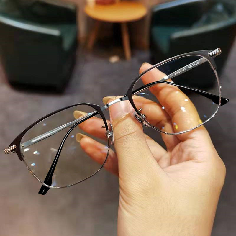 学生眼镜近视男款有度数韩版帅气防蓝光辐射护目平光眼镜框架女潮
