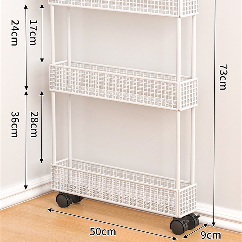 门后夹缝置物架i卫生间缝隙浴室超窄款收纳柜极窄架子收纳架小推