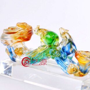 饰品开业吉祥创意家居升迁送的礼物同事琉璃摆件如意乔迁客户商务