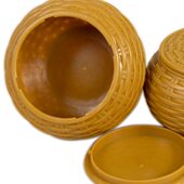 围棋实木子盒子楠竹扣围棋木枣围棋大号中装 罐树脂棋盘带篓棋藤编