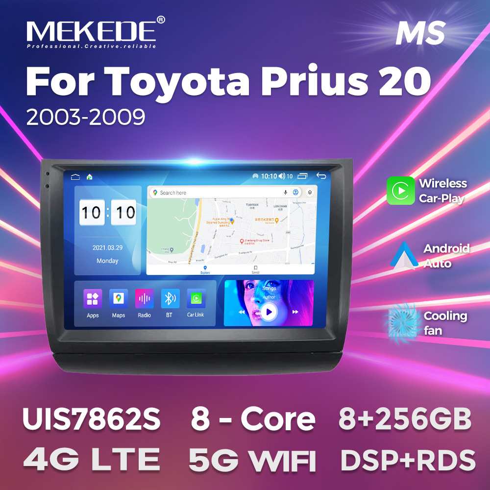 适用于Toyota Prius 20 2003-2009丰田普锐斯 车载大屏安卓导航仪