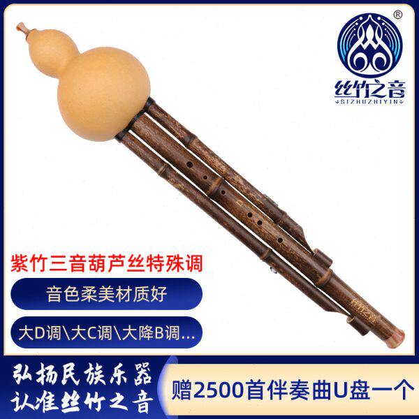 丝三调音之降b儿童调乐器葫芦丝紫竹竹音初学者特殊演奏c调小学生