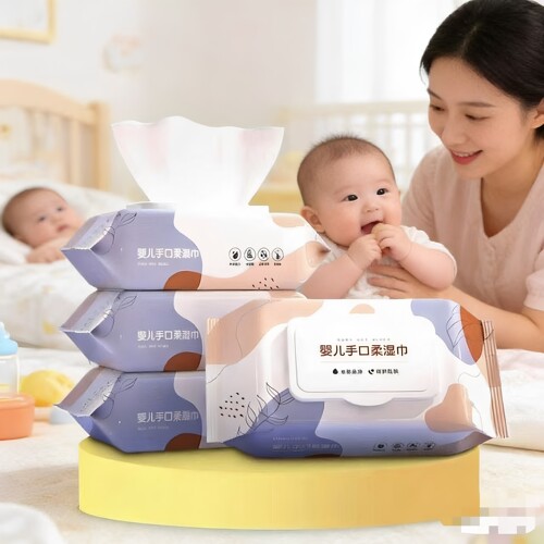 无添加手口通用婴儿湿巾便携装