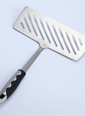 304不锈钢加厚煎鱼o铲子 牛排翻鱼铲烙饼铲加宽沥水漏铲鳗鱼铲长