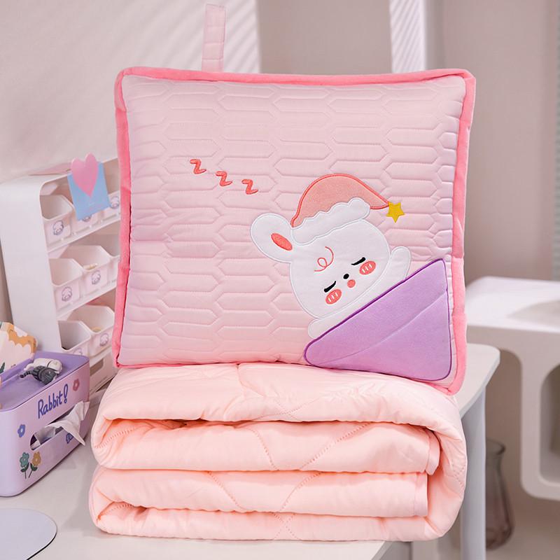 抱枕被子b两用办公室午休趴睡枕头车用折叠空调毯子加厚靠枕二合