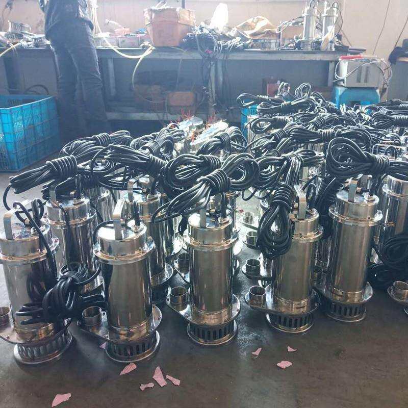 QDX不锈钢潜水泵耐腐蚀高扬程排污泵220V抽水机家用小型清水泵