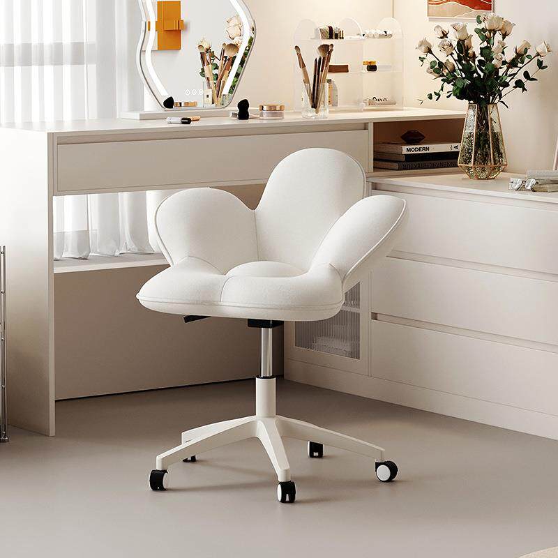 滑轮移动化妆椅女生卧室梳妆台椅子可旋转化妆凳子靠背升降梳妆凳