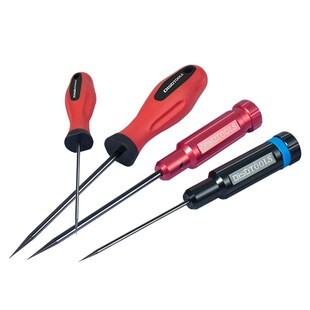 迪速锥子针形布料锥 皮料钻孔锥子金属扎眼尖头螺丝刀胶柄打孔锥