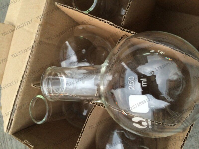 250ml普通口细口短颈单口圆底烧瓶平底反应瓶100ml500ml1000ml2L