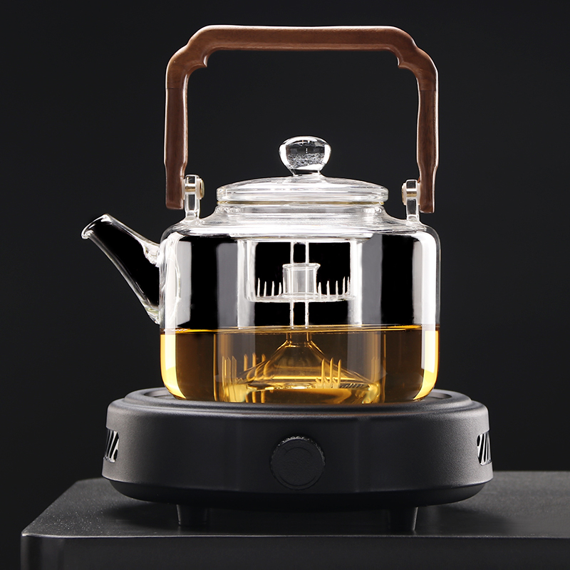 煮茶壶玻璃e茶壶蒸煮壶耐高温电陶炉煮茶器办公室大茶壶大容量提