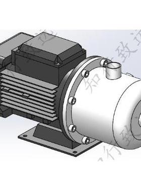 20种规格不锈钢卧式多级离心泵SolidWorks模型3D模型