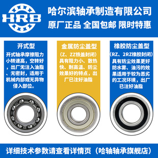 HRB 哈尔滨轴承 61806 61807 61808 61809 61810 - ZZ 2RZ