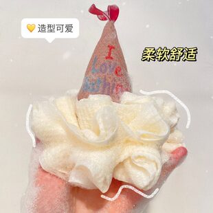 沐浴球柔高档超不泡沫儿童散少女【浴搓搓】发粉浴花球冰淇淋可爱