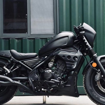 反叛者 改装CM300油箱罩 叛逆者 CM500油箱半包V围 暗黑机能风