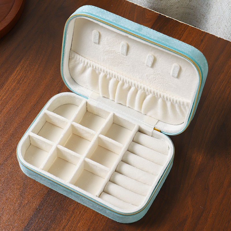 《老兵臻宝汇》双双宠粉专拍-首饰收纳盒（蓝）