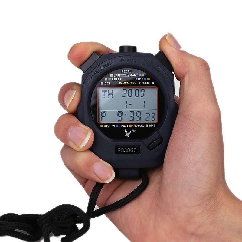 天福PC3860三排60道30道秒表多功能计时器田径跑步比赛计时跑表