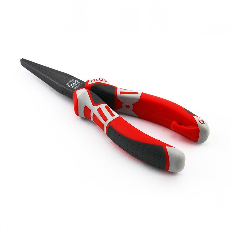 NWS加长扁嘴钳钳子带牙长嘴钳子6寸平口钳加长平嘴钳.