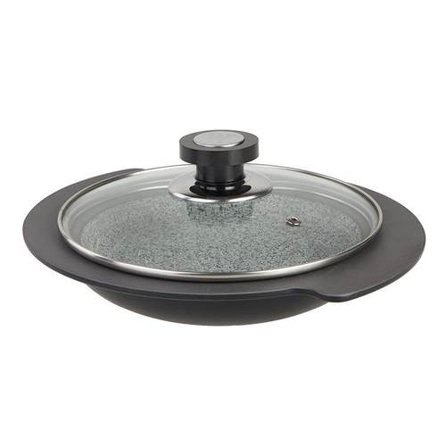 韩式顺水石盘经典抗裂石火锅干烧海鲜煲锅烤盘石锅鱼石盘烤肉神器