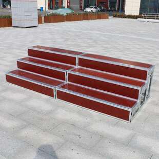 合唱台阶三层移动折叠舞台梯子踏步集体学校大合唱拍照合影可移动