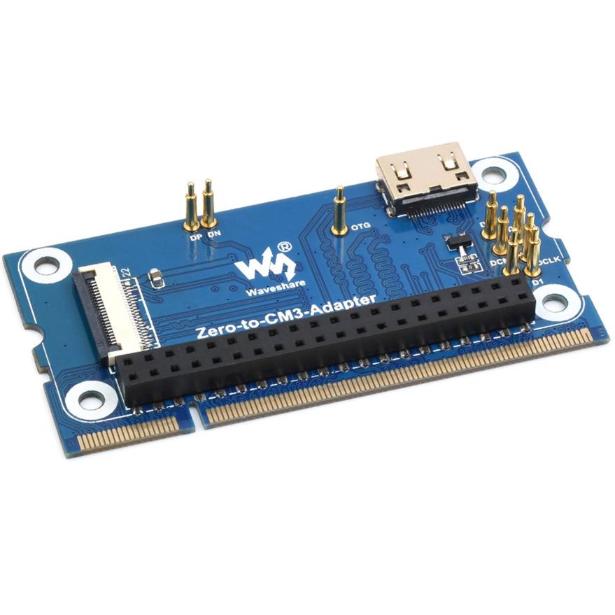 微雪 树莓派Zero 2 w转CM3扩展板，树莓派CM3/CM3+核心板替代方案