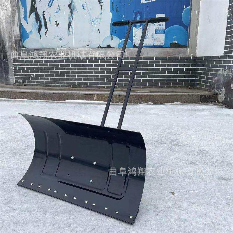 加厚耐用轮式推雪铲小区物业路面铲雪除雪推雪板小型多功能推雪铲
