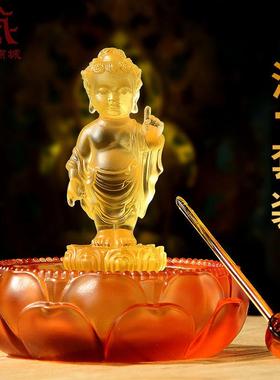佛缘汇太子佛琉璃释迦牟尼佛太子洗浴套装书房玄关客厅装饰摆件