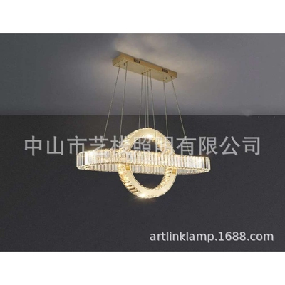 餐厅灯新款水晶吊灯轻奢现代简约高档餐桌吧台饭厅餐厅吊灯