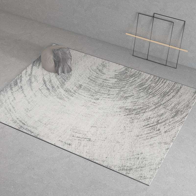 宇秀地毯客厅现代极简灰色高级耐脏茶几毯满铺好打理地垫轻奢风