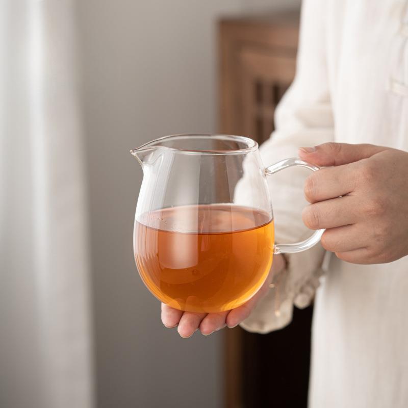 班意茶具大号公道杯高硼硅玻璃茶海茶漏一体公杯耐高温加厚分茶器