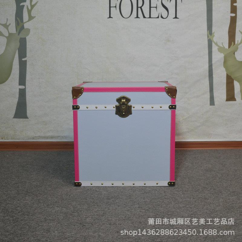 欧式乡村田园卧室床头柜简易台灯柜简约现代床头储物柜客厅小边柜
