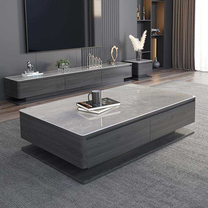 轻奢极简茶几电视柜组合家用高端现代小户型客厅新款黑色岩板茶台,鲜花速递/花卉仿真/绿植园艺,割草机/草坪机,淘宝优惠券,粉丝福利购,淘宝优惠卷