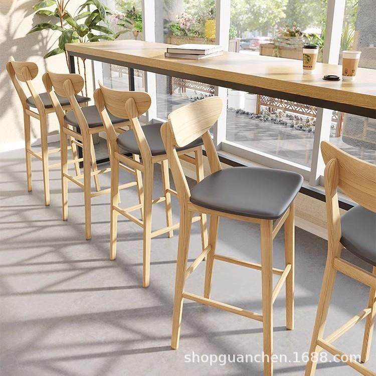 现代简约实木吧台椅奶茶店酒吧咖啡厅休闲吧台靠窗高脚桌椅组合,鲜花速递/花卉仿真/绿植园艺,割草机/草坪机,淘宝优惠券,粉丝福利购,淘宝优惠卷