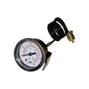 4厂直供 供应清洗机耐温压力表毛细管表蒸汽开水器Y40Z 10BAR