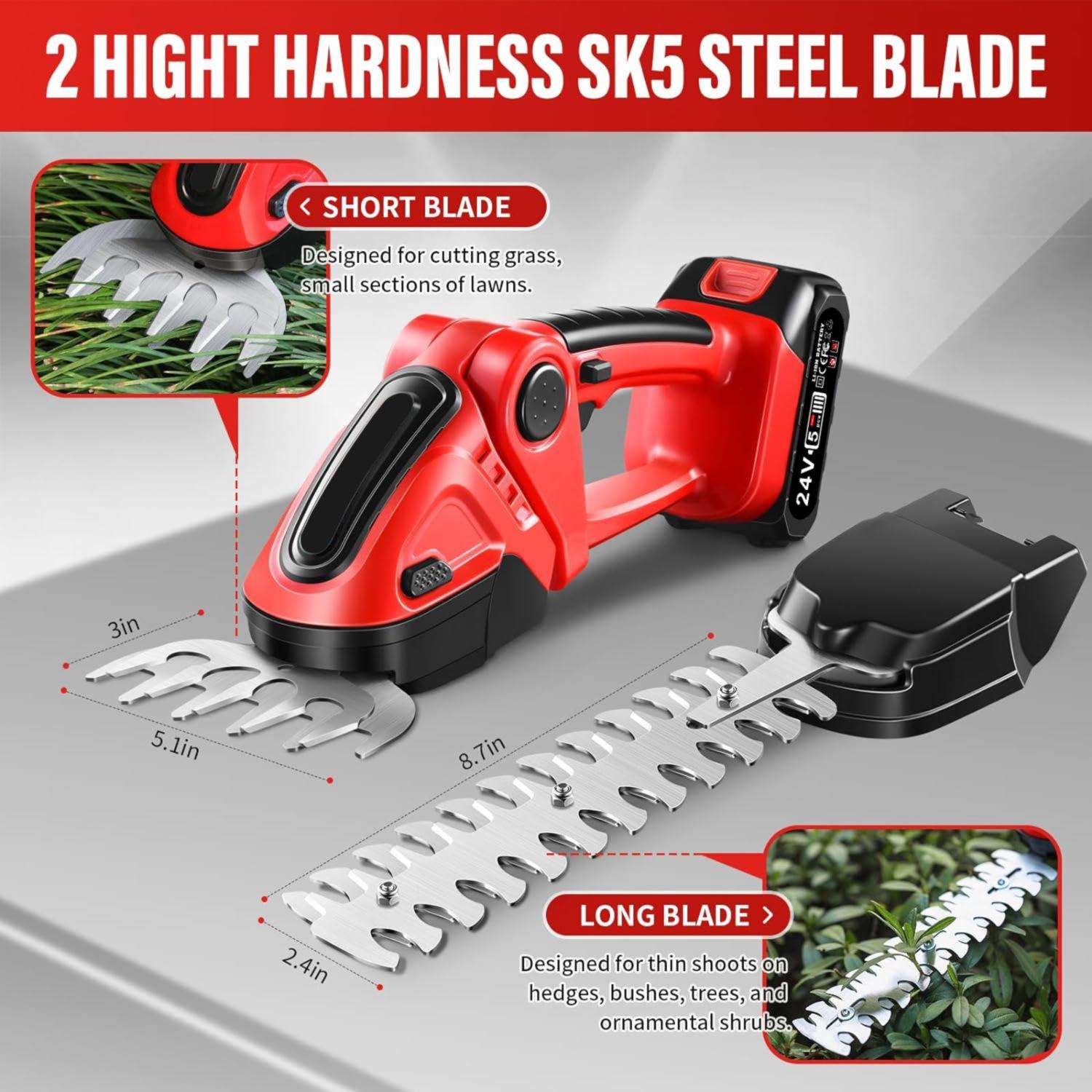 锂电家用修枝剪草篱笆剪充电式单手电动绿篱机修剪修枝绿化带园艺