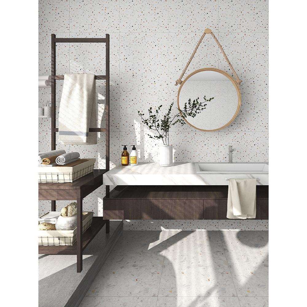 彩色通体水磨石地砖600x1200客餐厅仿古砖商铺亮光防滑瓷砖墙面砖